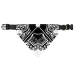 Lacrosse Sticks And Ornate Wing Print Over The Collar Dog Bandana