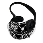 Lacrosse Sticks And Ornate Wing Print Pet Sling Carrier