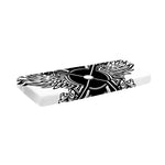 Lacrosse Sticks And Ornate Wing Print Piano Keyboard Cover