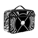 Lacrosse Sticks And Ornate Wing Print Portable Lunch Bag