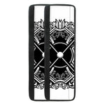 Lacrosse Sticks And Ornate Wing Print Refrigerator Handle Covers