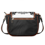 Lacrosse Sticks And Ornate Wing Print Saddle Bag
