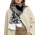 Lacrosse Sticks And Ornate Wing Print Scarf