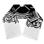 Lacrosse Sticks And Ornate Wing Print Scarf