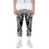 Lacrosse Sticks And Ornate Wing Print Scuba Joggers