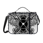 Lacrosse Sticks And Ornate Wing Print Shoulder Strap Bible Bag