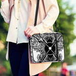 Lacrosse Sticks And Ornate Wing Print Shoulder Strap Bible Bag