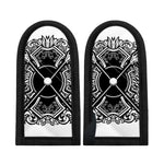 Lacrosse Sticks And Ornate Wing Print Skillet Handle Cover