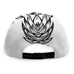 Lacrosse Sticks And Ornate Wing Print Snapback Cap