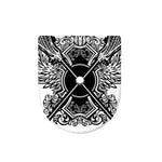 Lacrosse Sticks And Ornate Wing Print Toilet Lid Cover