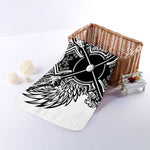 Lacrosse Sticks And Ornate Wing Print Towel