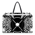 Lacrosse Sticks And Ornate Wing Print Utility Tote Bag