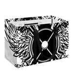 Lacrosse Sticks And Ornate Wing Print Utility Tote Bag