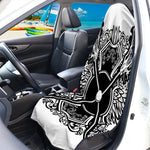 Lacrosse Sticks And Ornate Wing Print Waterproof Car Seat Cover