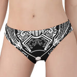 Lacrosse Sticks And Ornate Wing Print Women's Panties