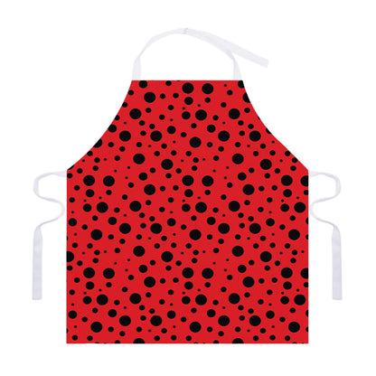 Ladybug Spots Pattern Print Adjustable Apron