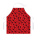 Ladybug Spots Pattern Print Adjustable Apron