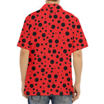 Ladybug Spots Pattern Print Aloha Shirt