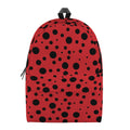 Ladybug Spots Pattern Print School Backpack