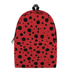 Ladybug Spots Pattern Print Backpack