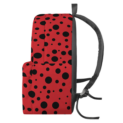 Ladybug Spots Pattern Print Backpack