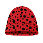 Ladybug Spots Pattern Print Beanie