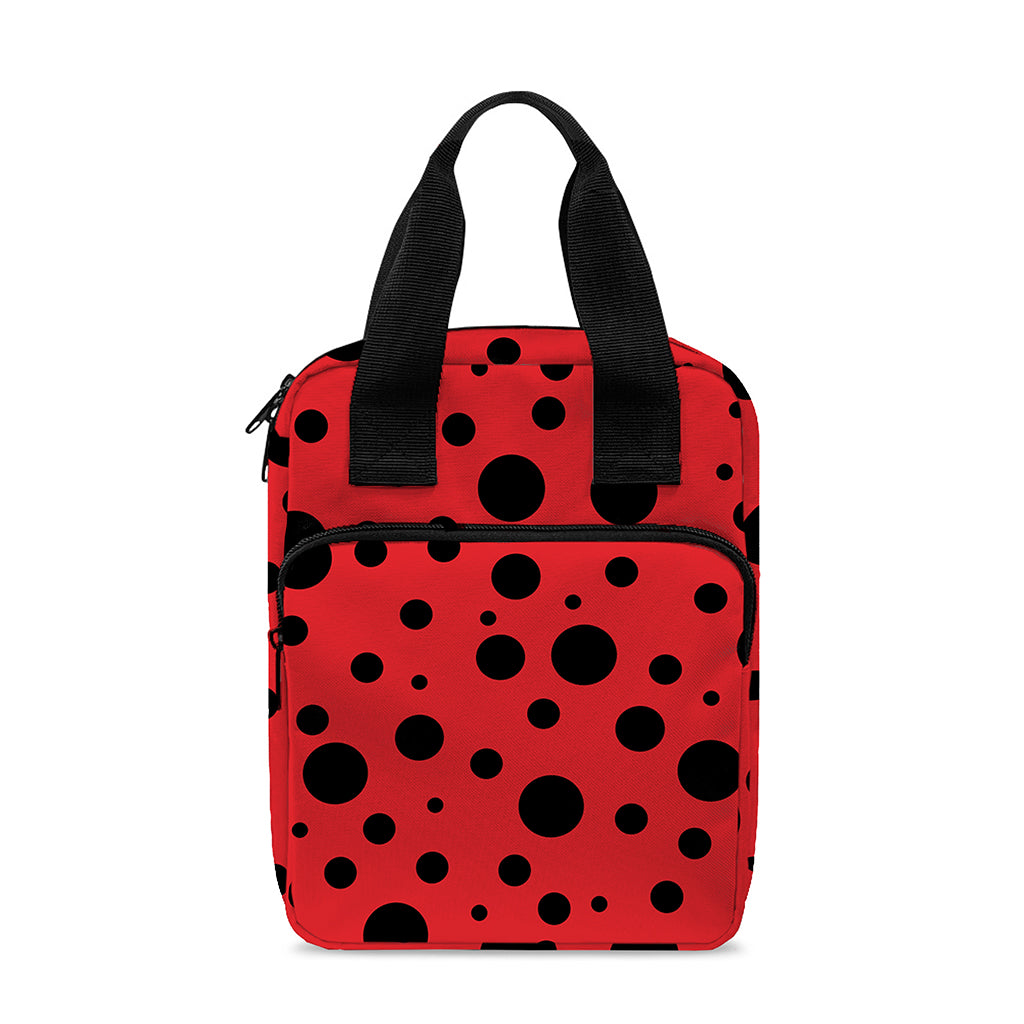 Ladybug Spots Pattern Print Bible Tote Bag