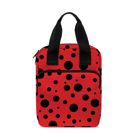Ladybug Spots Pattern Print Bible Tote Bag