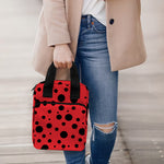 Ladybug Spots Pattern Print Bible Tote Bag