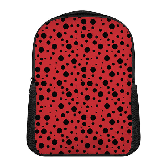 Ladybug Spots Pattern Print Casual Backpack
