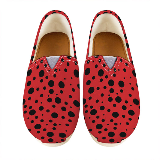 Ladybug Spots Pattern Print Casual Shoes