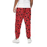 Ladybug Spots Pattern Print Cotton Pants