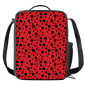 Ladybug Spots Pattern Print Crossbody Lunch Bag