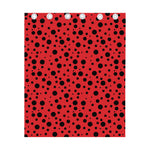 Ladybug Spots Pattern Print Curtain