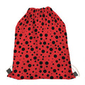 Ladybug Spots Pattern Print Drawstring Bag