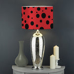 Ladybug Spots Pattern Print Drum Lamp Shade