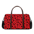 Ladybug Spots Pattern Print Duffel Bag
