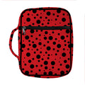 Ladybug Spots Pattern Print Front Pocket Bible Bag