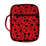 Ladybug Spots Pattern Print Front Pocket Bible Bag