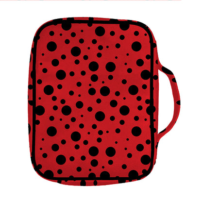 Ladybug Spots Pattern Print Front Pocket Bible Bag