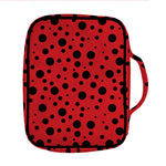 Ladybug Spots Pattern Print Front Pocket Bible Bag