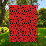 Ladybug Spots Pattern Print Garden Flag