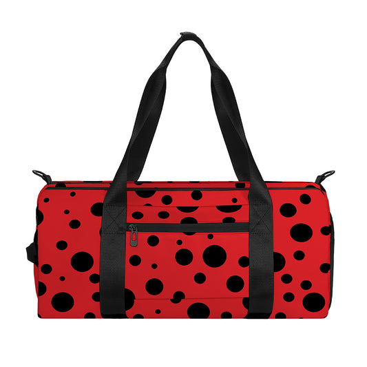 Ladybug Spots Pattern Print Gym Bag