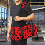 Ladybug Spots Pattern Print Gym Bag