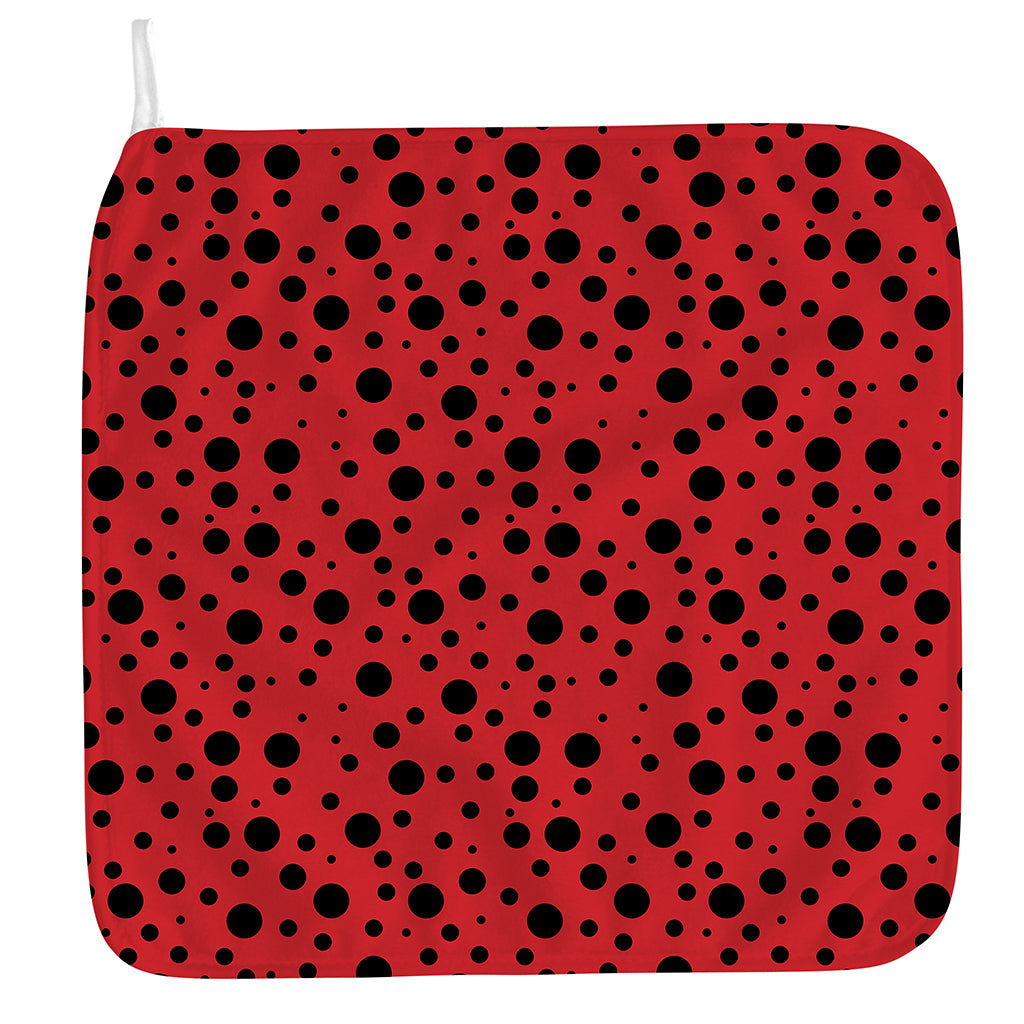 Ladybug Spots Pattern Print Hand Towel