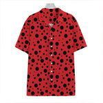 Ladybug Spots Pattern Print Hawaiian Shirt