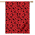 Ladybug Spots Pattern Print House Flag