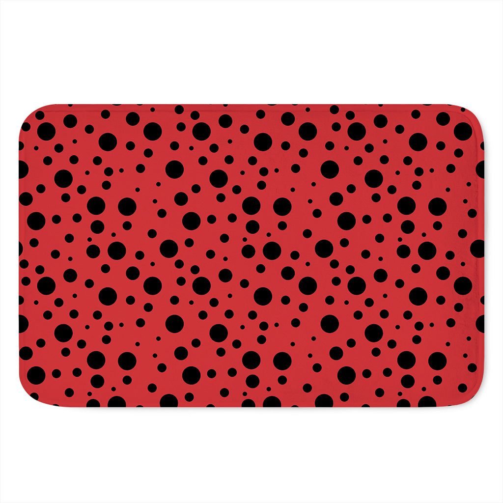 Ladybug Spots Pattern Print Indoor Door Mat