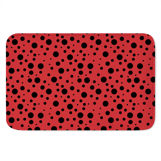 Ladybug Spots Pattern Print Indoor Door Mat