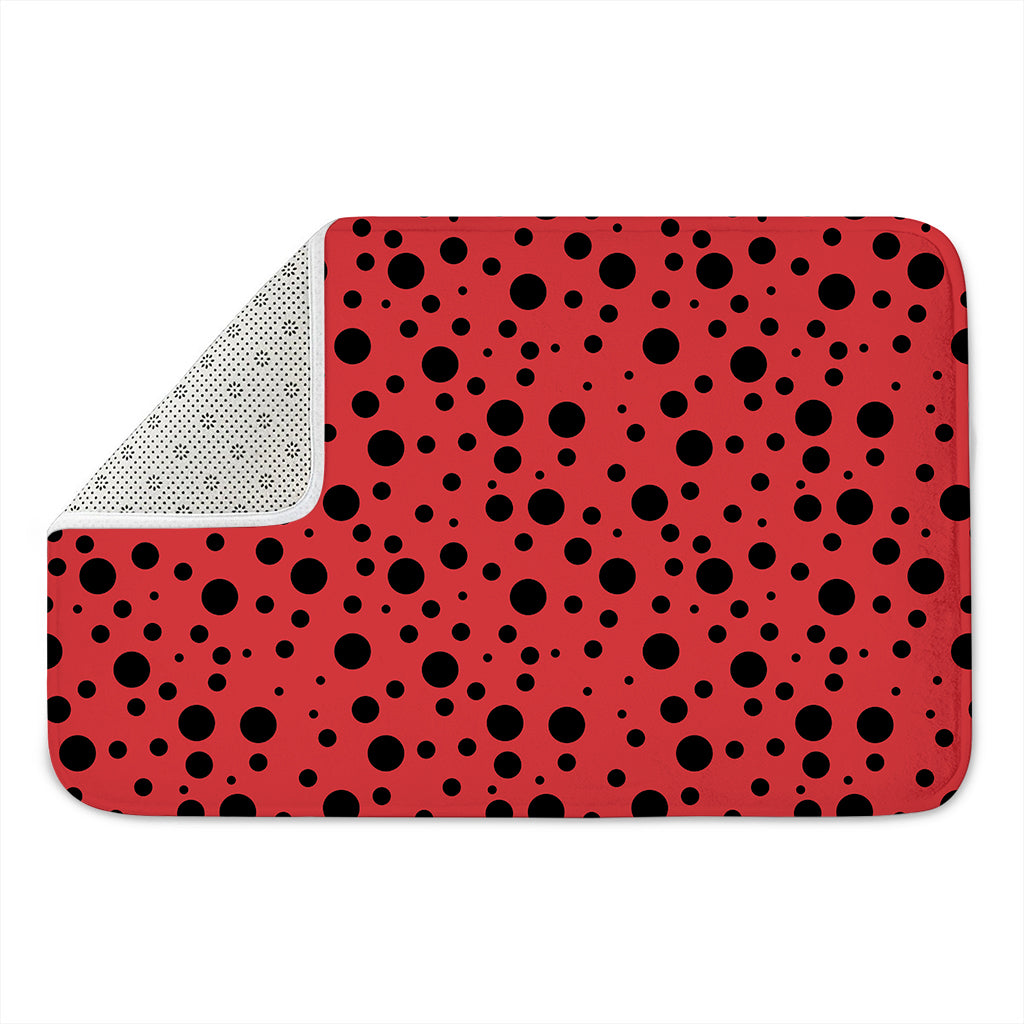 Ladybug Spots Pattern Print Indoor Door Mat